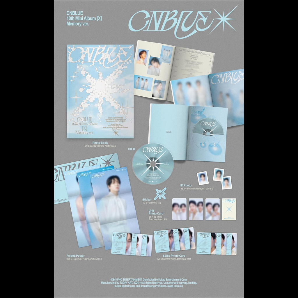 CNBLUE - X 10th Mini Album (Eternal ver. Memory ver.)