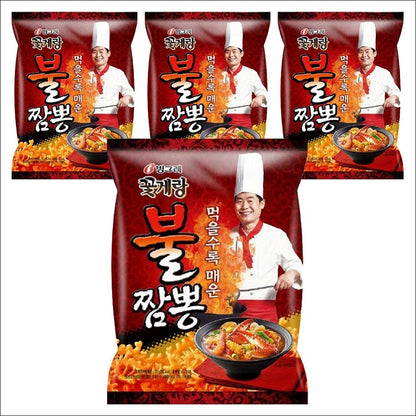 Binggrae Crown Kkot-Gae-Rang Spicy Jjamppong Flavor Crab Chips 70g (3pack / 4pack)
