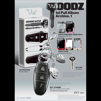 WOODZ [Archive. 1] Key Ver. / 1st Full Album + Free Gift