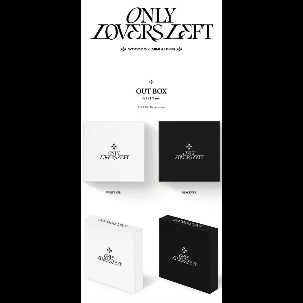 WOODZ [ONLY LOVERS LEFT] 3rd Mini Album(WHITE ver. / Black ver.)