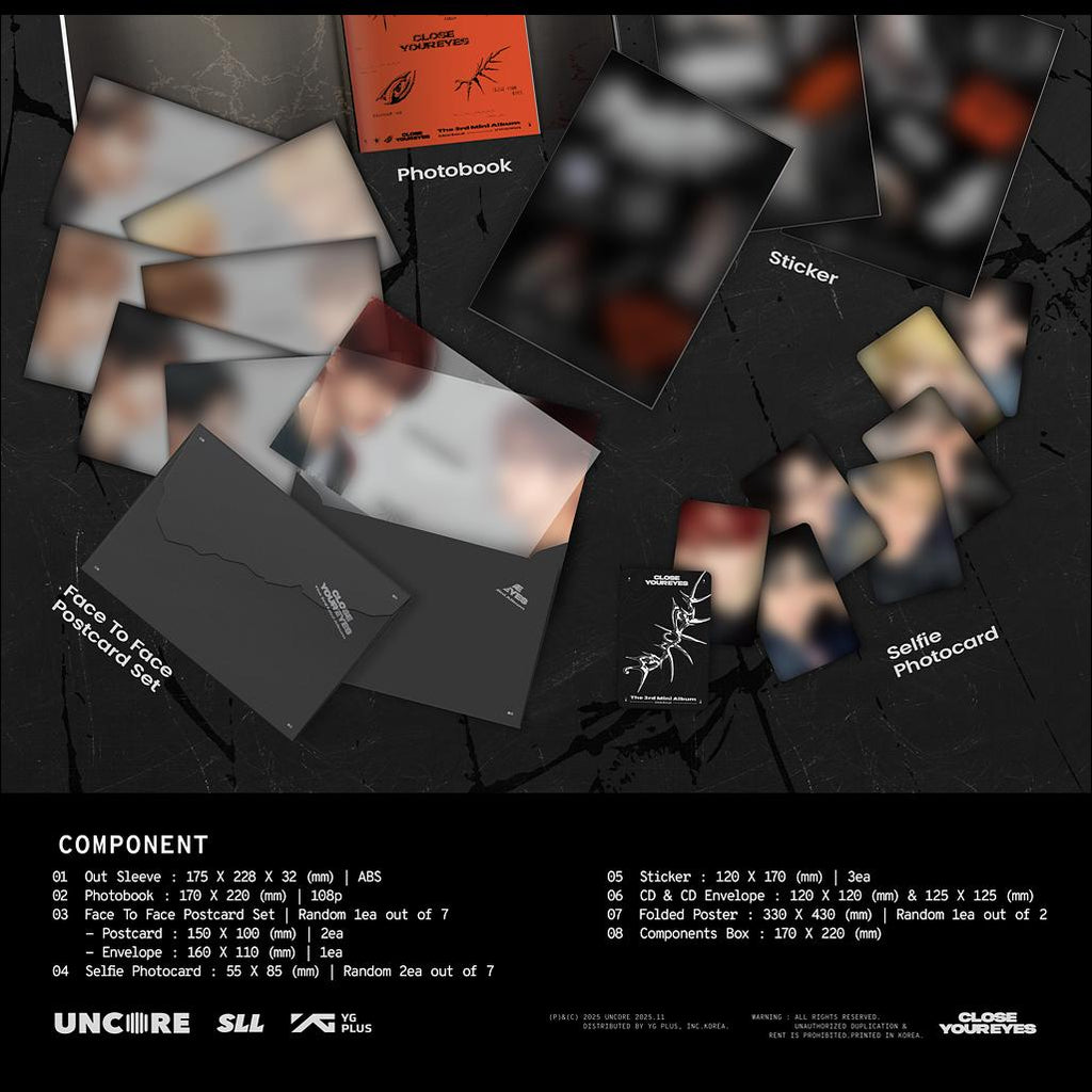 CLOSE YOUR EYES [blackout] (blackout ver.) / The 3rd Mini Album + Free Gift