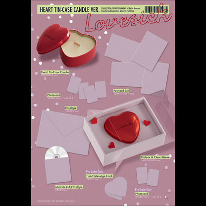 [Pre-order] CHAERYEONG (ITZY) [Lovesick] Heart Tin-case Candle Ver. Official Sealed K-pop + Free Gift