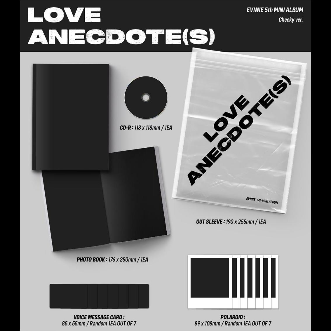 EVNNE - LOVE ANECDOTE(S) Album (Cheeky ver. / Mellow ver.)