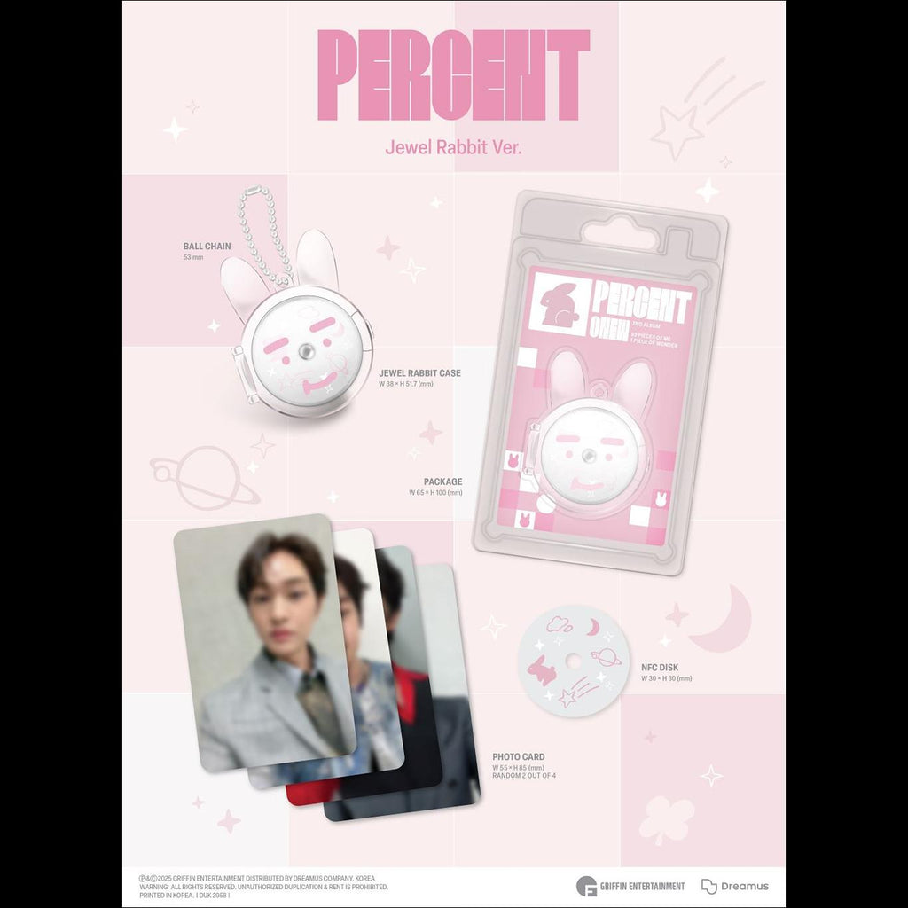 ONEW (SHINee) - PERCENT Jewel Rabbit Ver. 2nd Album