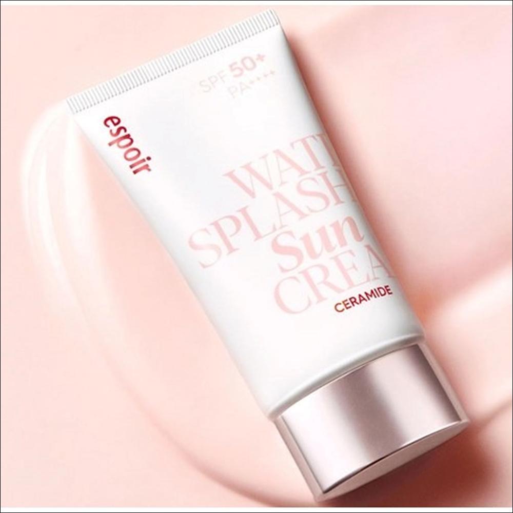 [Espoir] Water Splash Sunscreen Ceramide SPF50+ PA++++ - Hydrating Tone-Up & Barrier Care, 60ml | Olive's K-beauty