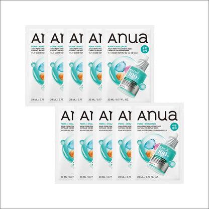[Anua] PDRN Hyaluronic Acid Capsule 100 Serum Mask - 10 Sheets, Intensive Anti-Aging & Inner Wrinkle Care, Collagen Repair Mask, K-Beauty