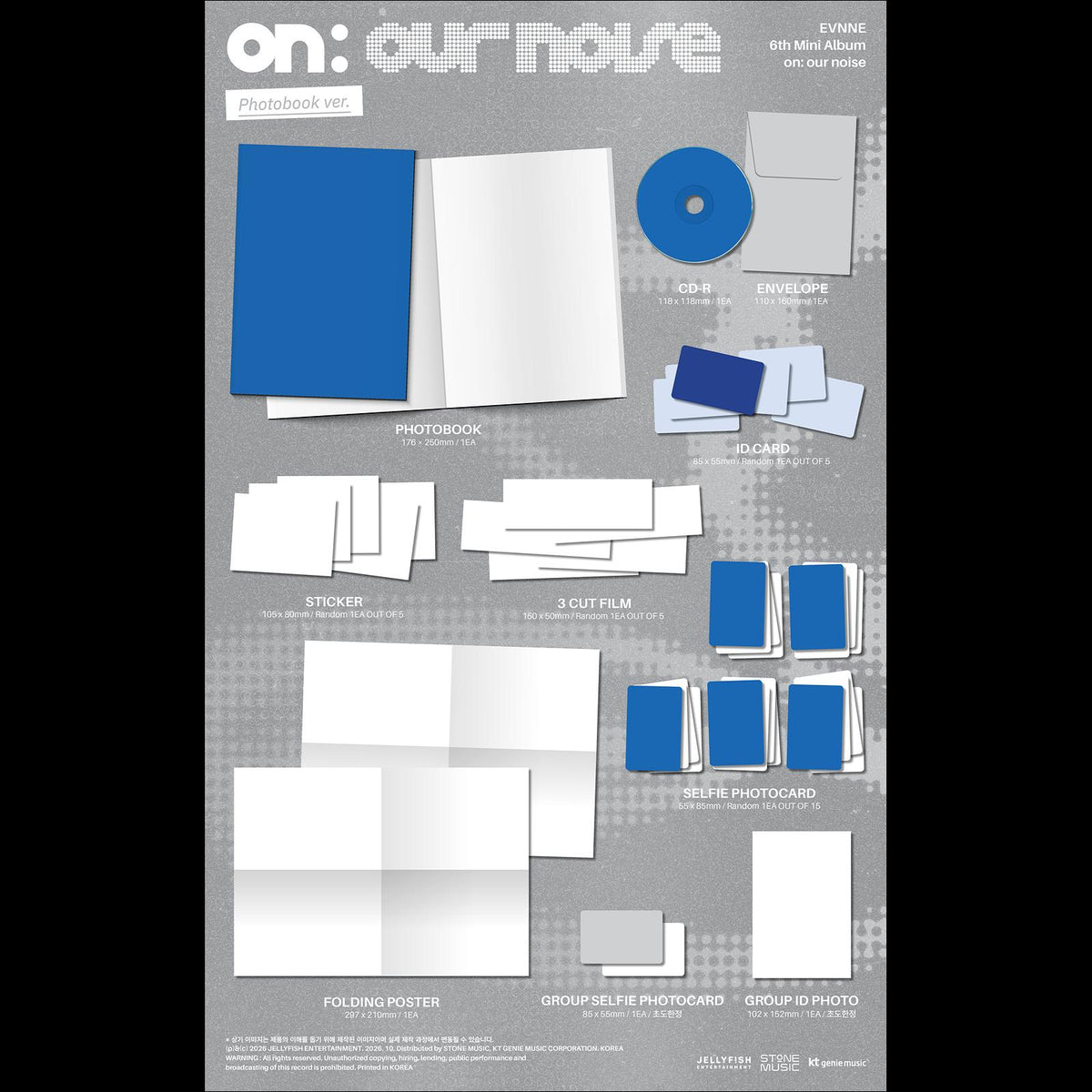 [Pre-order] EVNNE on: our noise Album KPOP Sealed + Free Gift