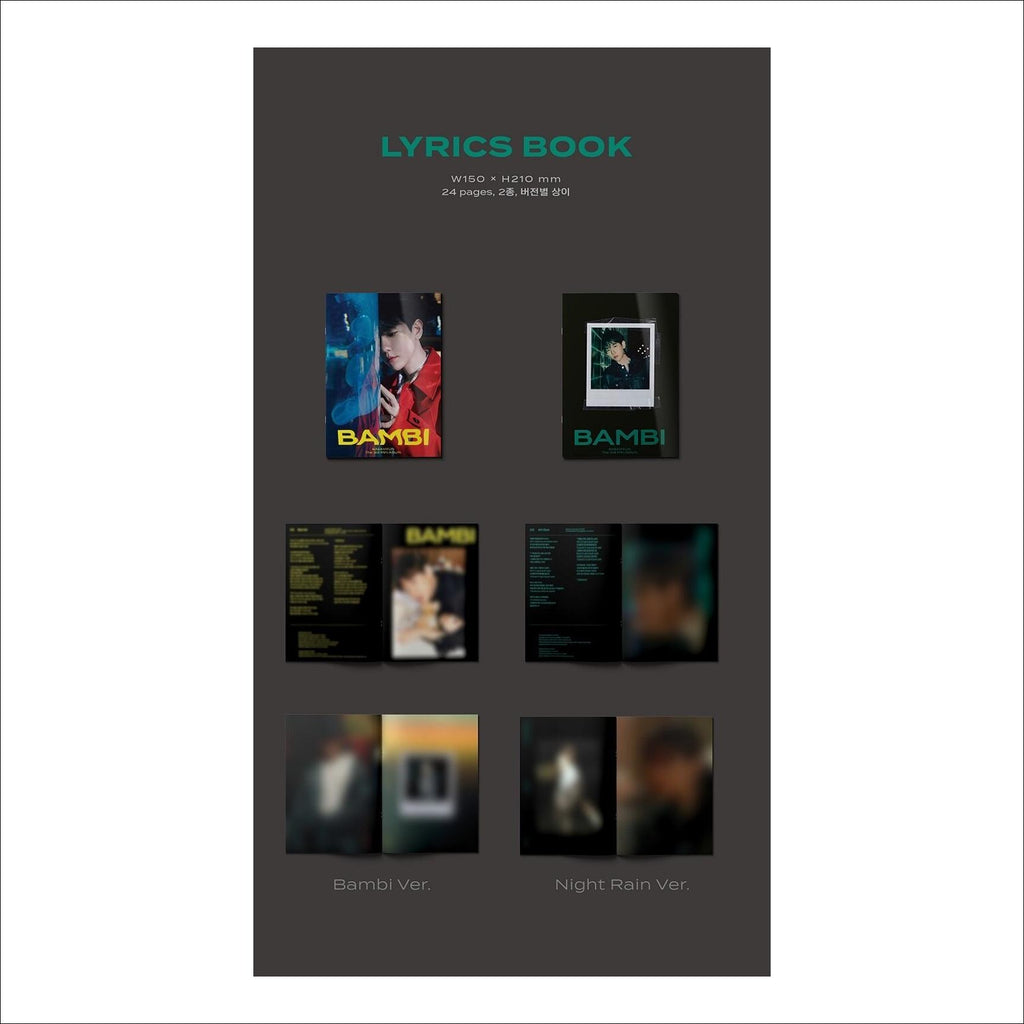 BAEKHYUN(EXO) - Bambi Photobook Ver. Album