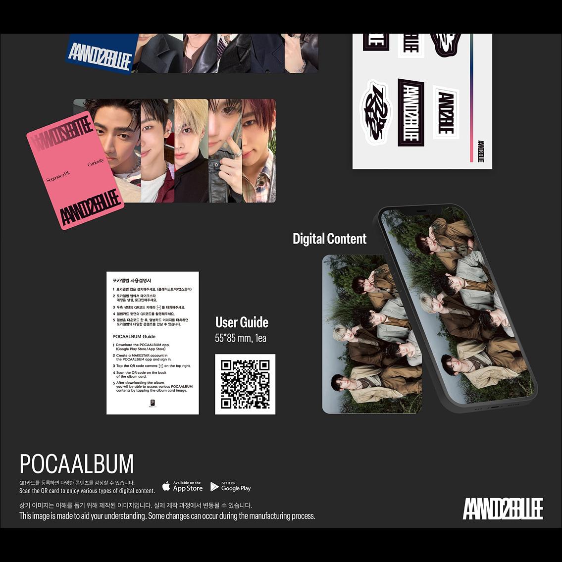 AND2BLE [Sequence 01 Curiosity] 1st Mini Album (POCAALBUM ver.) + Free Gift