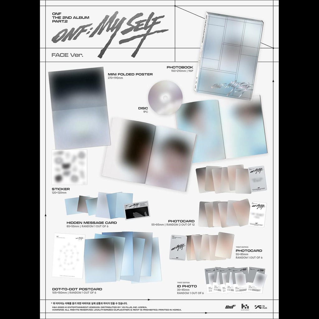 [Pre-order] ONF Part.2 [ONFMY SELF] (PHOTOBOOK Ver.) + Free Gift