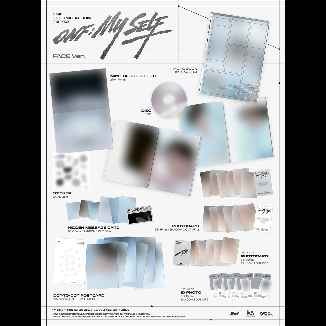 [Pre-order] ONF Part.2 [ONFMY SELF] (PHOTOBOOK Ver.) + Free Gift