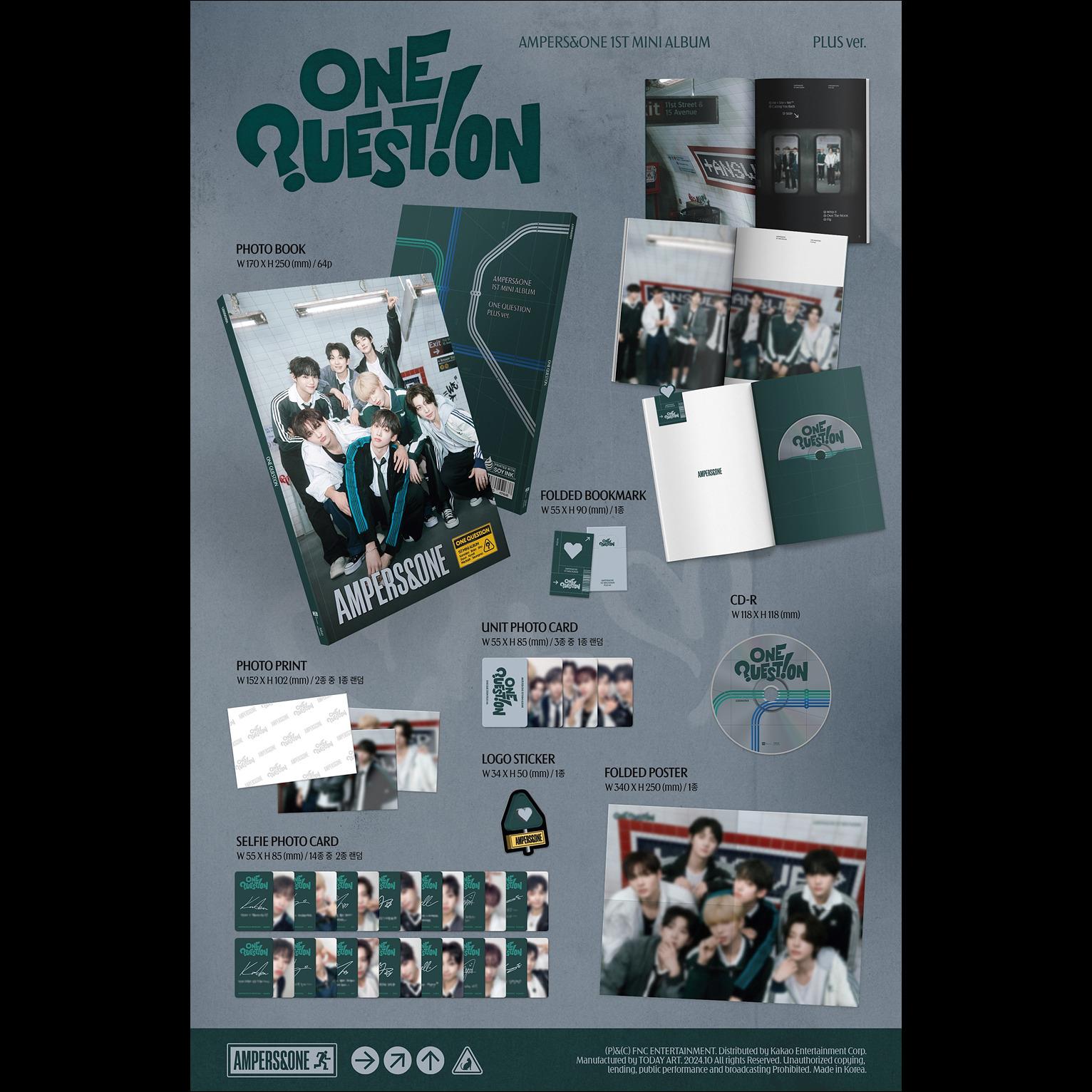 AMPERS&ONE- ONE QUESTION (CD) 1st Mini Album