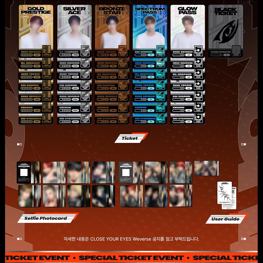 CLOSE YOUR EYES [blackout] (ticket ver.) / The 3rd Mini Album + Free Gift