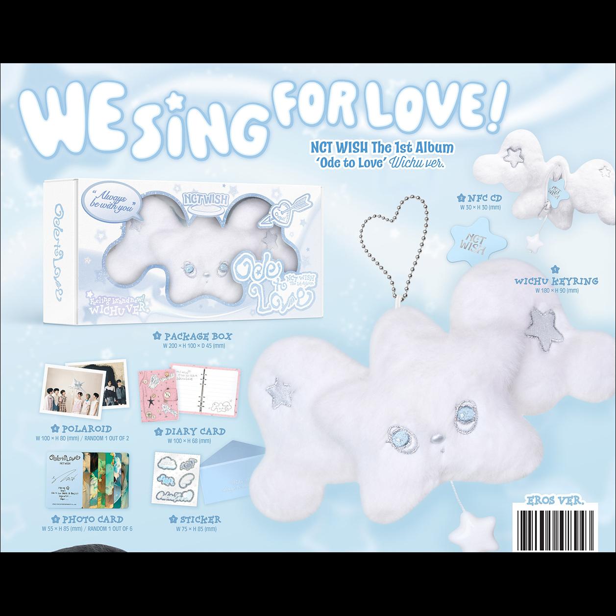 (WICHU Ver.) NCT WISH [Ode to Love] 1st Album + free gift