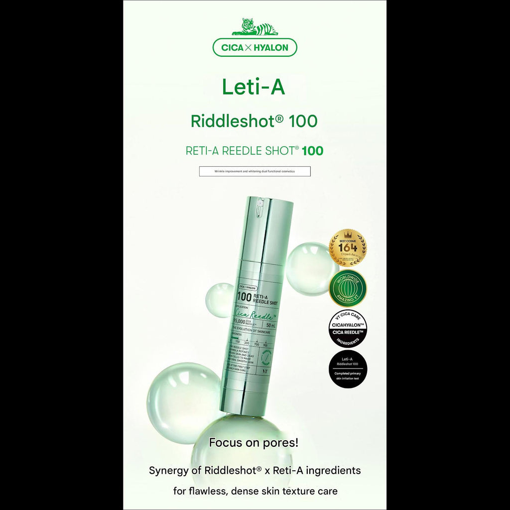 VT RETI-A REEDLE SHOT 100 Wrinkle Improvement & Brightening Dual Functional Cosmetics