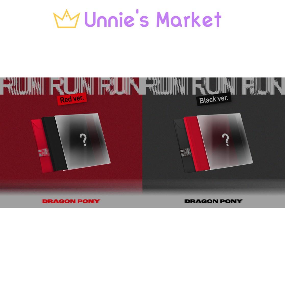 Dragon Pony [RUN RUN RUN] EP Album (RED VER. / BLACK VER.) + Free Gift