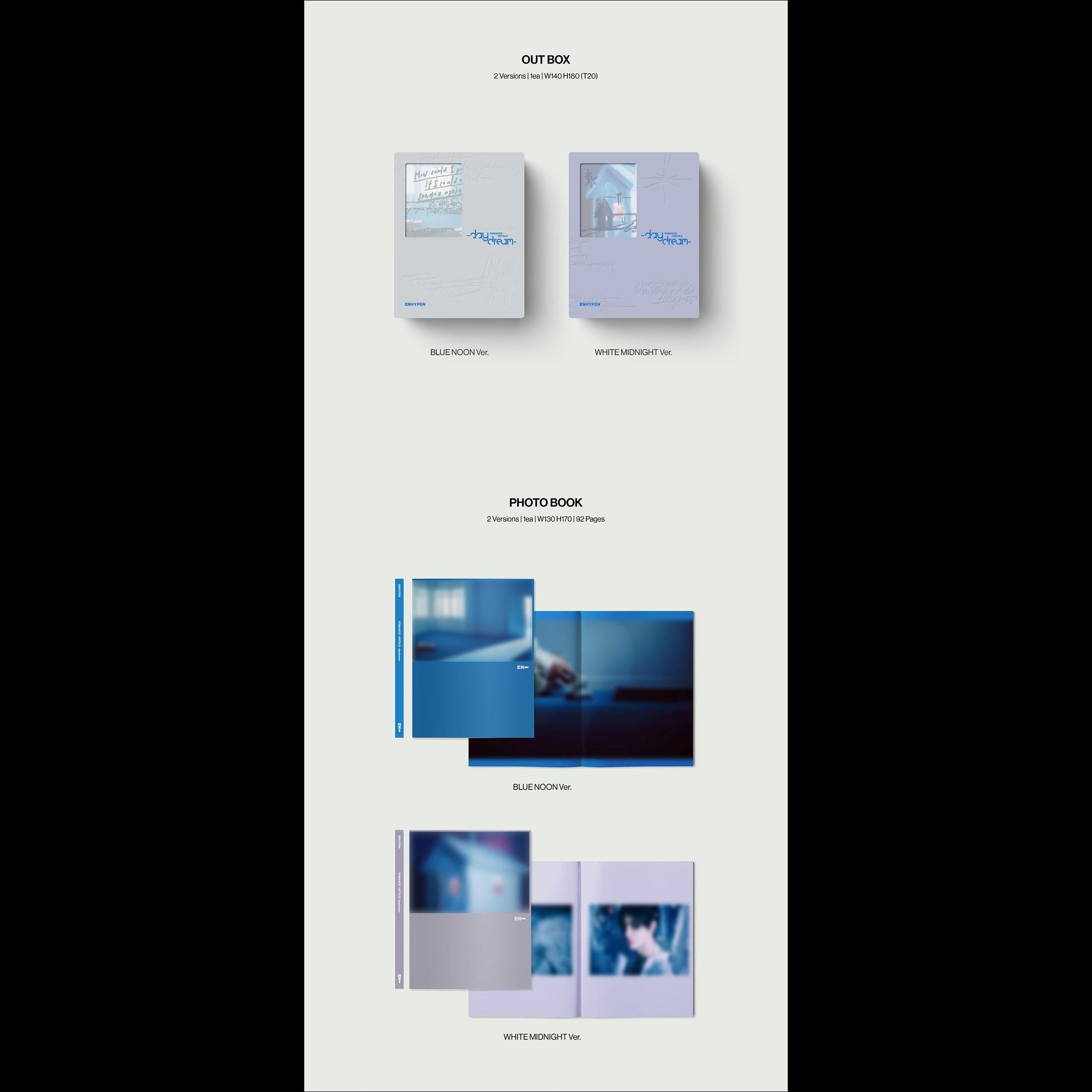 ENHYPEN ROMANCE : UNTOLD daydream (BLUE NOON Ver. / WHITE MIDNIGHT Ver.)