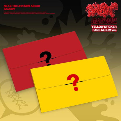 [Pre-order] NEXZ [SAUCIN’] 4th Mini Album (BLACK STICKER FANS ALBUM ver. / YELLOW STICKER FANS ALBUM ver.) + Free Gift