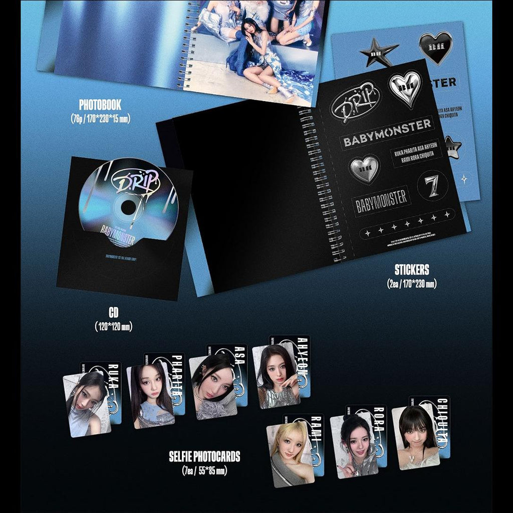 BABYMONSTER - DRIP Zip Lock Ver. / Binder Ver. + Free Gift