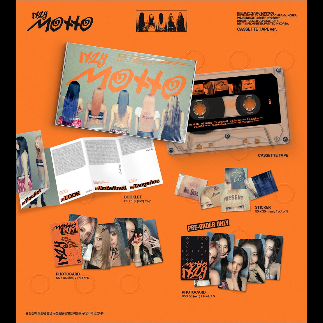 ITZY [Motto] CASSETTE TAPE Ver. + Free Gift