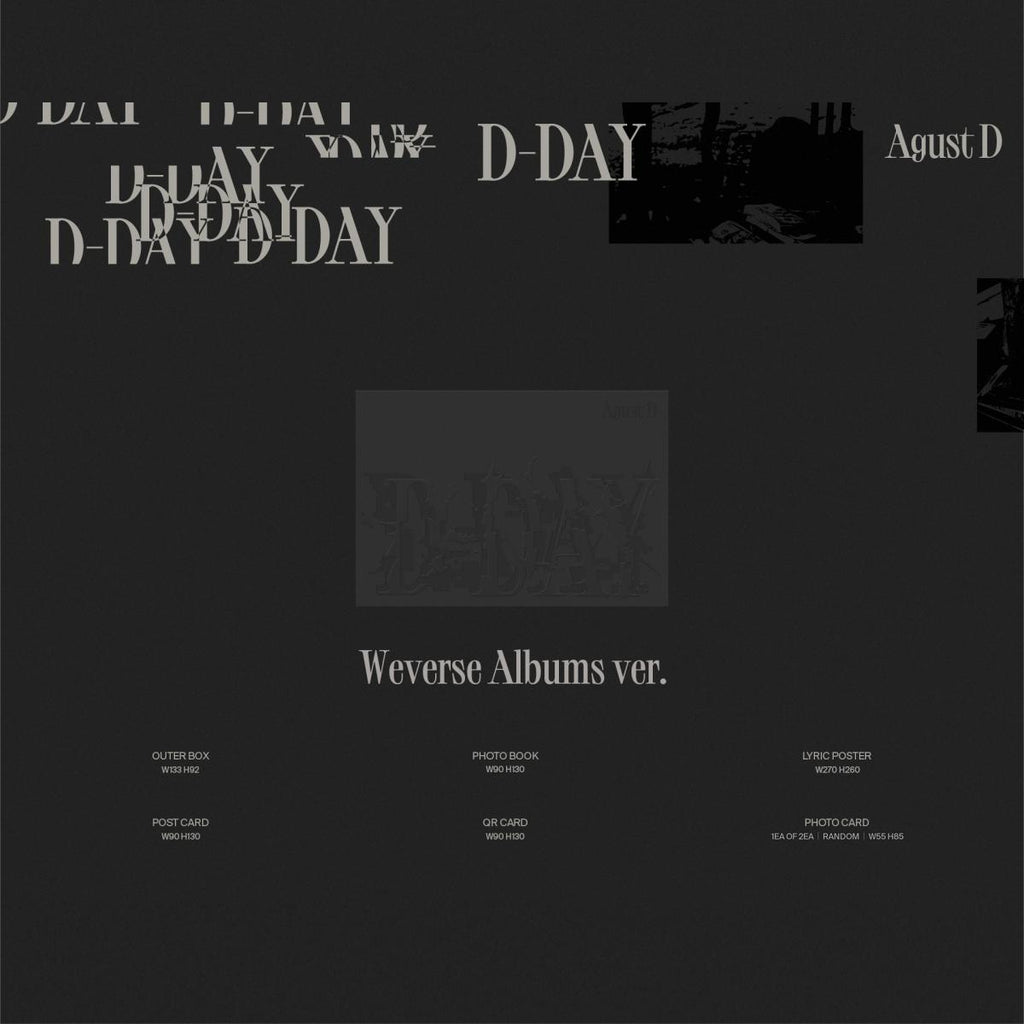 [Album Only] Agust D(SUGA of BTS) [D-DAY] Weverse Albums ver.