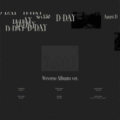 [Album Only] Agust D (SUGA of BTS) [D-DAY] Weverse Albums ver.