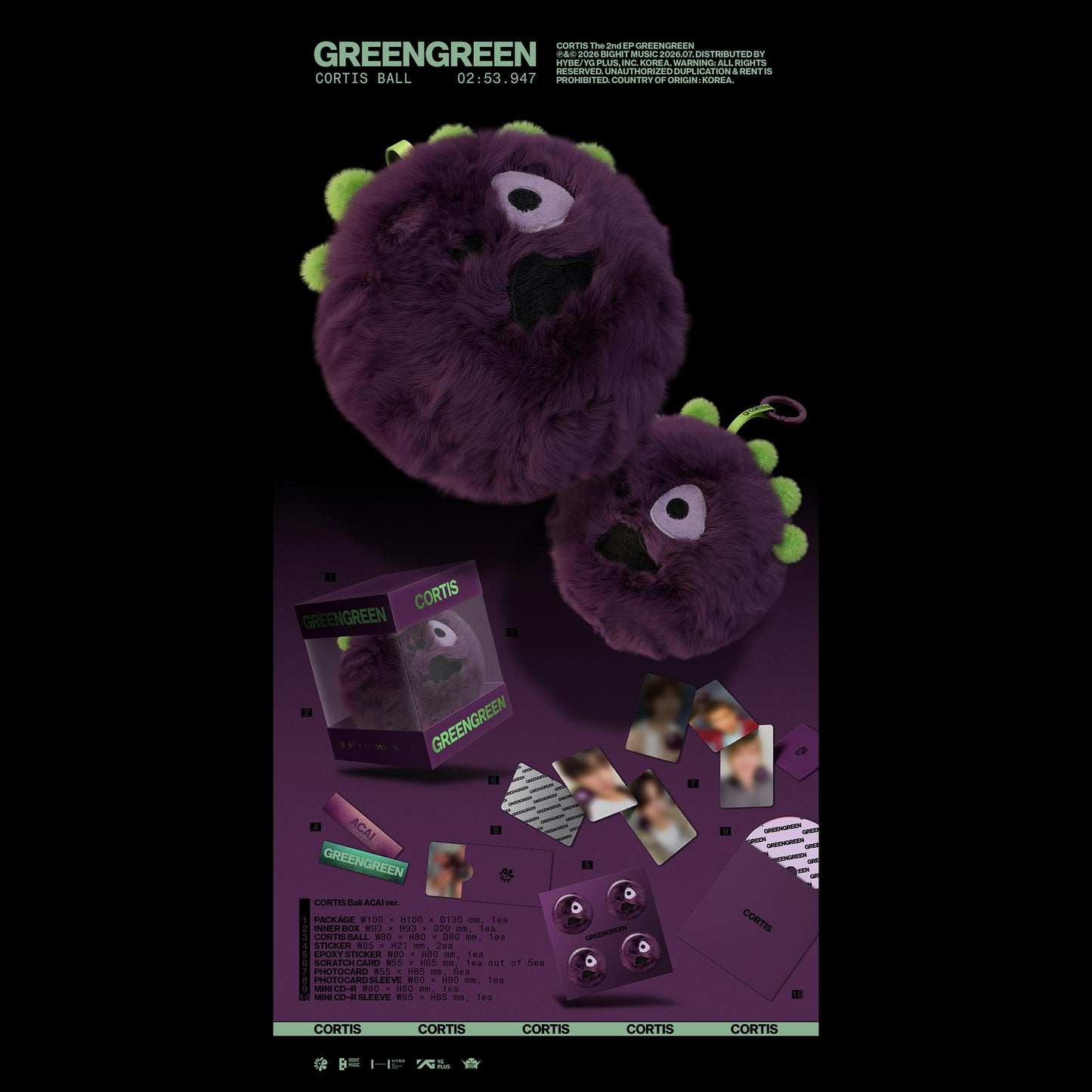 CORTIS The 2nd EP [GREENGREEN] (CORTIS Ball ver.) + Free Gift
