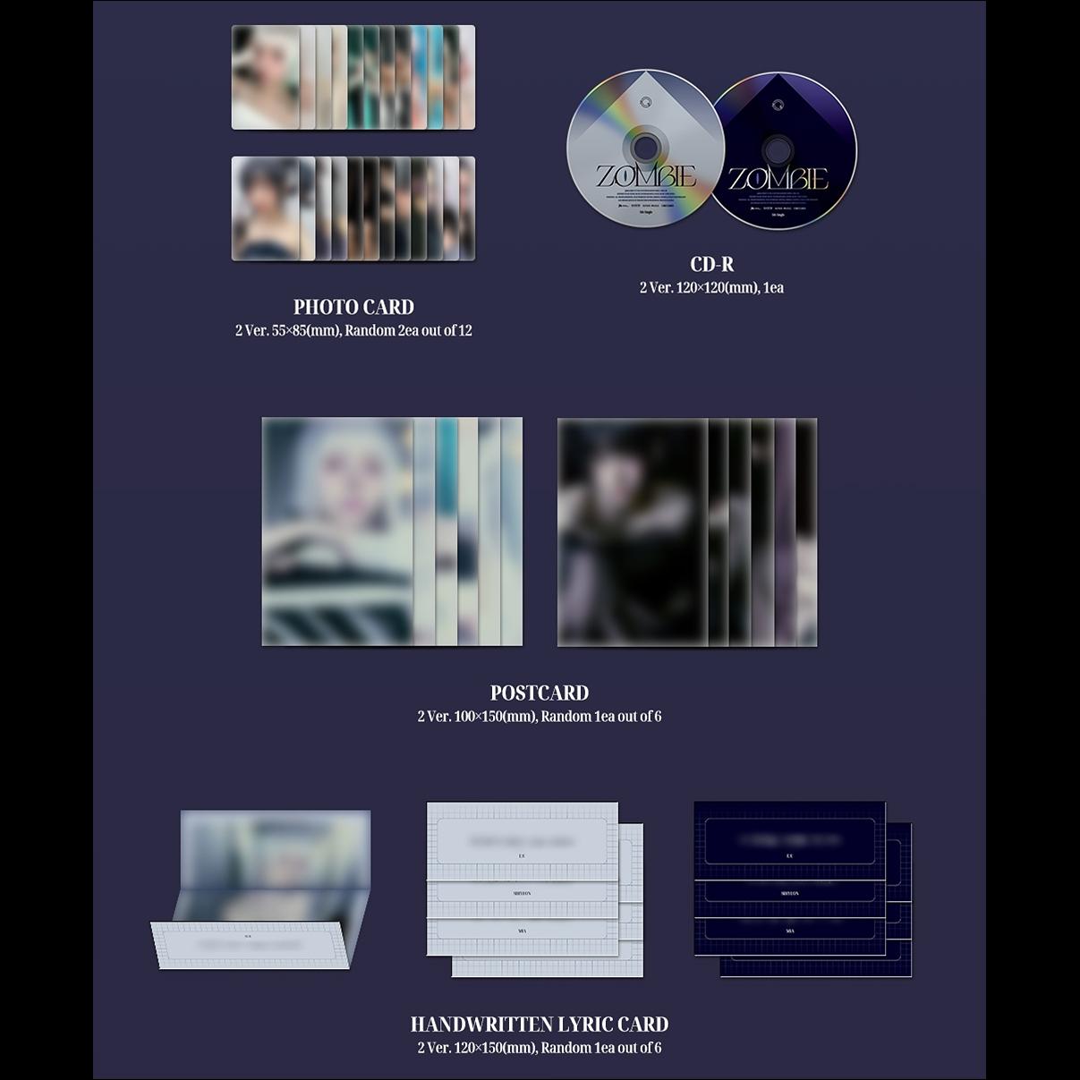 EVERGLOW - ZOMBIE 5th Single Album (Pulse ver / Heart ver)