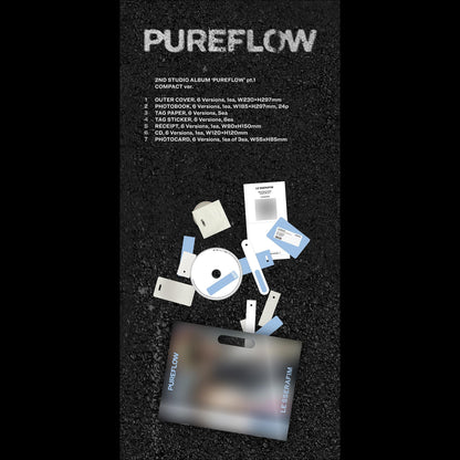 LE SSERAFIM ['PUREFLOW' pt.1] 2nd Studio Album (Compact ver.) + Free Gift