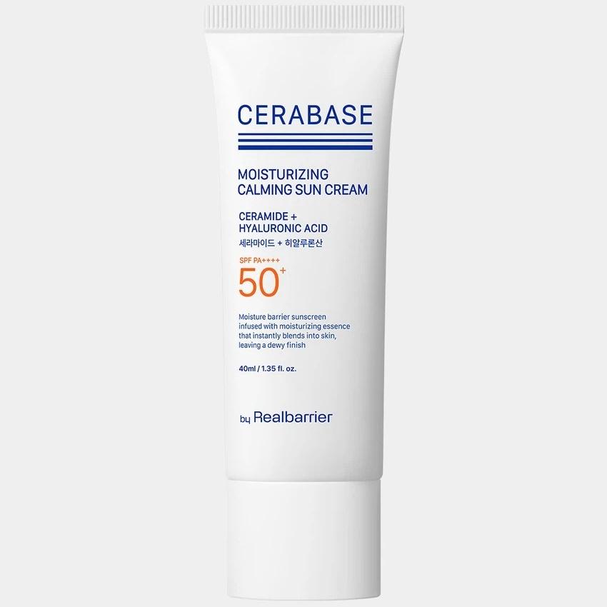 [by Real Barrier] Cera-Base Moisturizing Calming Sun Cream - SPF50+ PA++++ Skin Barrier Hydrating Tone-Up Makeup Base, 40ml | Olive's K-beauty