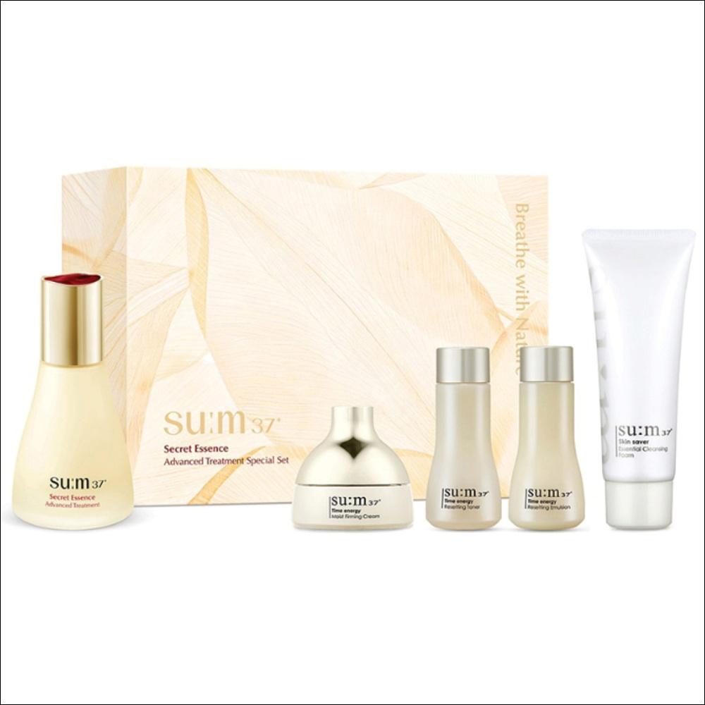 [SU:M37°] Secret Essence Advanced Treatment 45ml Special Set - 4th Gen Pore Barrier Care, Fermented Miracle Essence, Luxury K-Beauty Gift Set