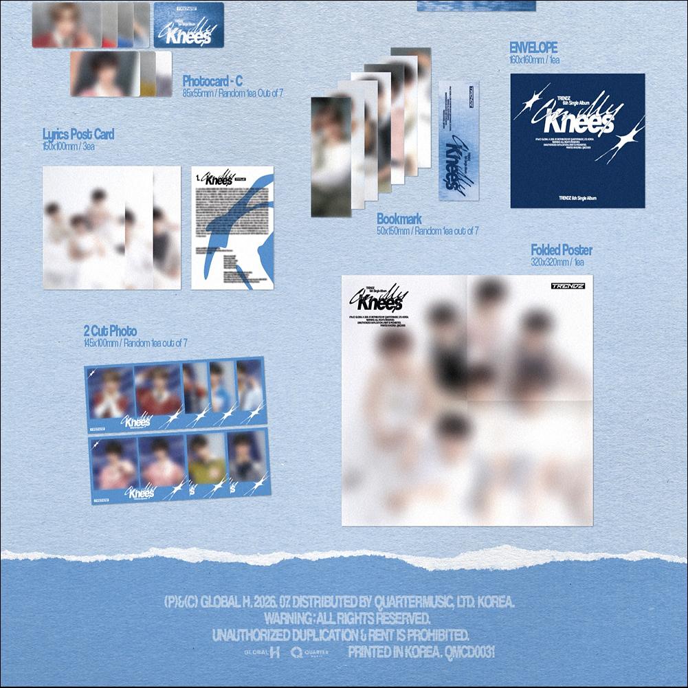 TRENDZ 6th Single Album [On My Knees]  + Free Gift
