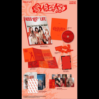 [Pre-order] KISS OF LIFE 3rd Single [SWEAT] (HEAT Ver. / BURN Ver.) + Free Gift