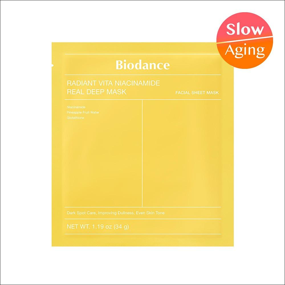 [Biodance] Real Deep Mask (7 Sheets) - Collagen, Sea Kelp, Cera-Nol, Vita | Overnight Hydrogel Mask, Pore & Hydration Care, K-Beauty