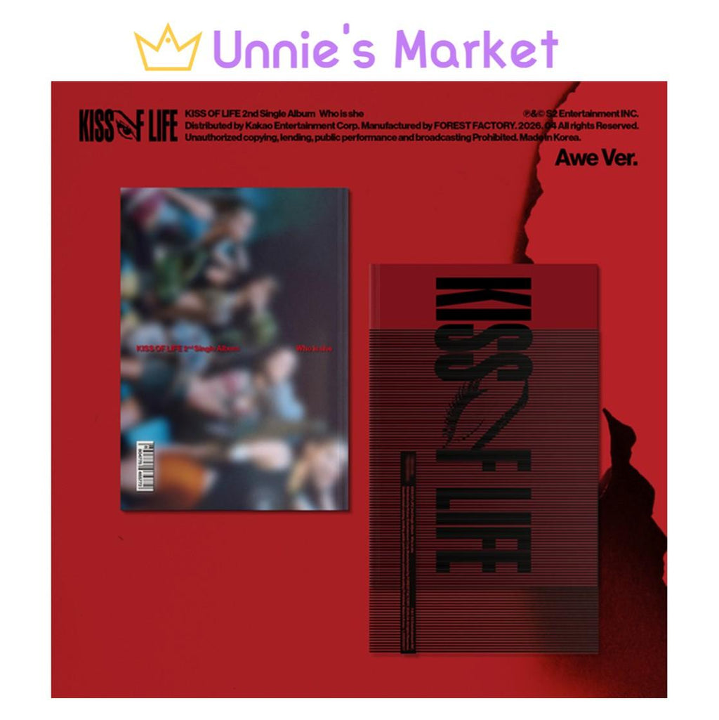 KISS OF LIFE [Who is she] 2nd Single Album (Awe Ver.) + Free Gift