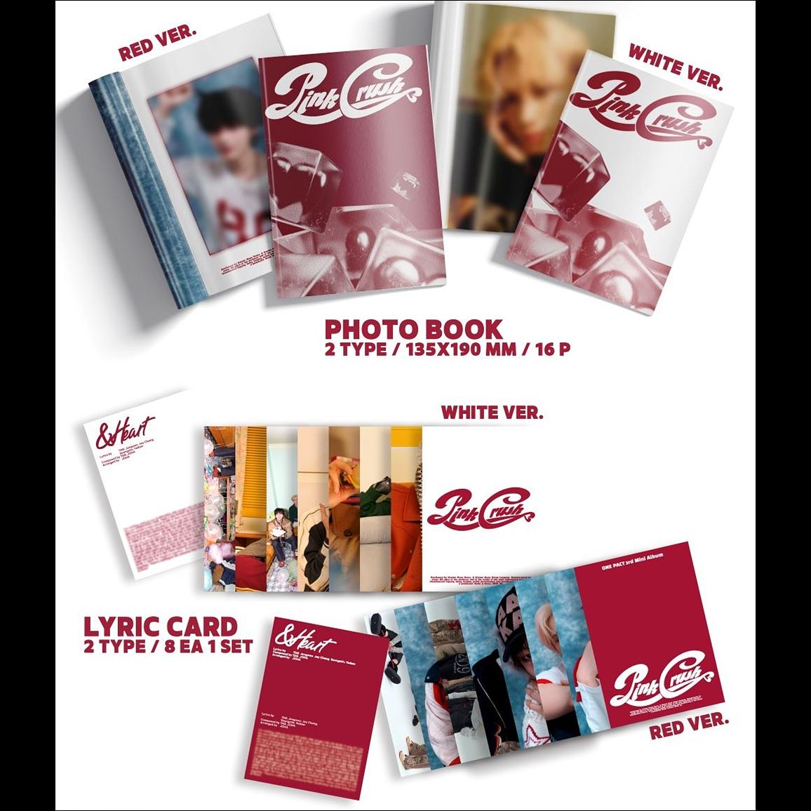 ONE PACT - PINK CRUSH (RED VER., WHITE VER.)