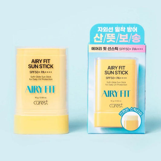 [CUREST] Airy Fit Sun Stick 16g SPF50+ PA++++ | Lightweight Matte Non-Sticky Sunscreen, K-Beauty
