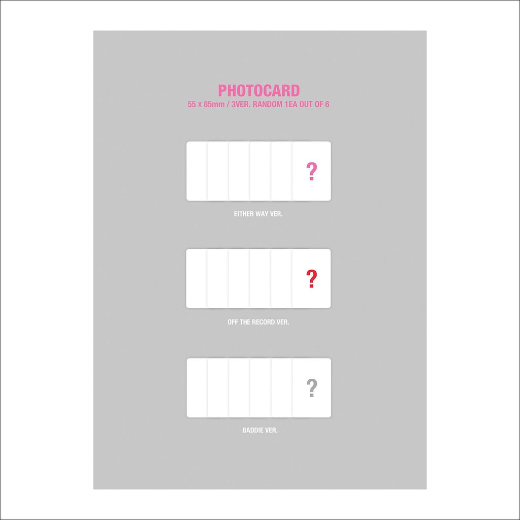 IVE -[I'VE MINE] Album (EITHER WAY ver. / OFF THE RECORD ver. / BADDIE ver. / LOVED IVE ver.)