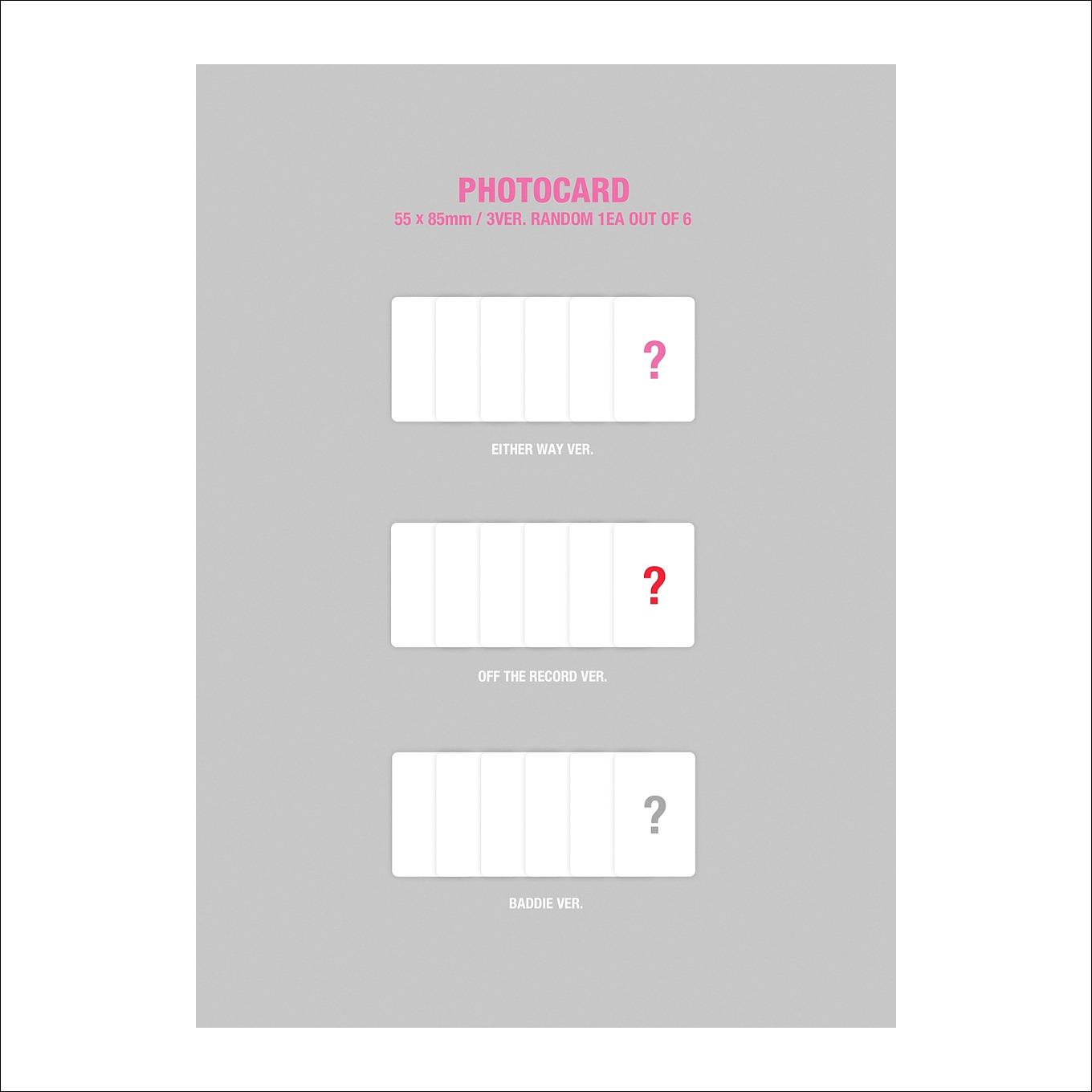 IVE -[I'VE MINE] Album (EITHER WAY ver. / OFF THE RECORD ver. / BADDIE ver. / LOVED IVE ver.)