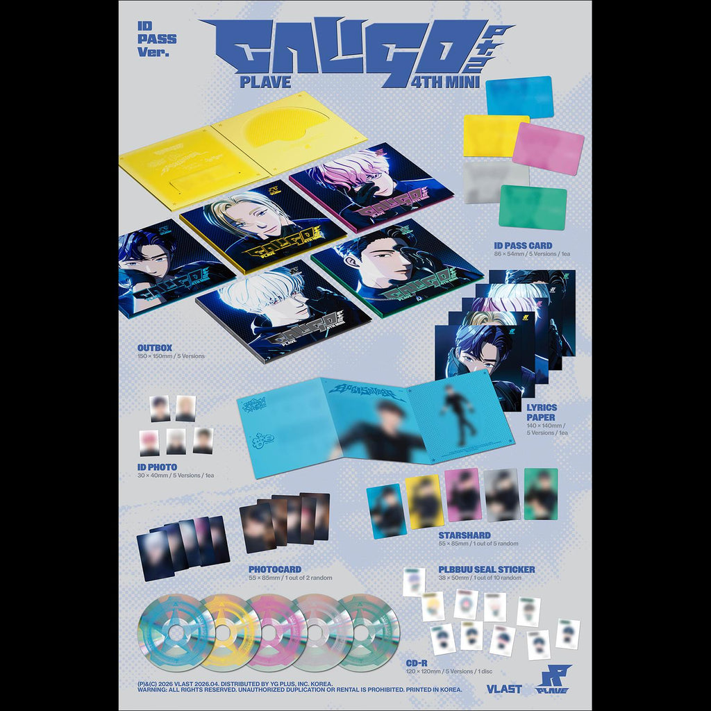 PLAVE [Caligo Pt.2] 4th Mini Album (ID PASS Ver.) + free gift