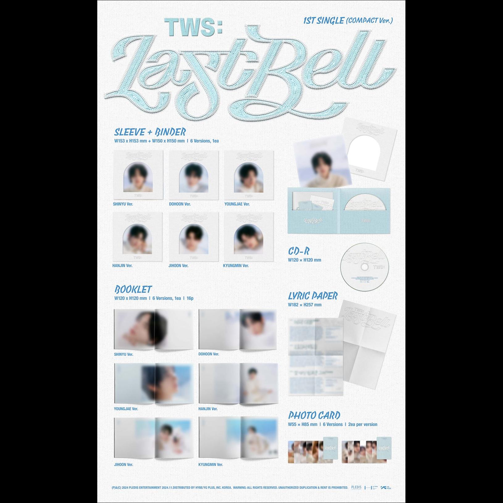TWS - Last Bell COMPACT Ver. 1st Single Album