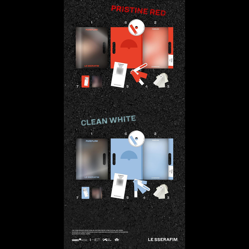 LE SSERAFIM ['PUREFLOW' pt.1] 2nd Studio Album (Compact ver.) + Free Gift