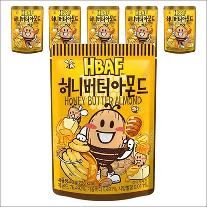 HBAF Honey Butter Almond (Sweet & Buttery Roasted Almonds) 40g x 6packs