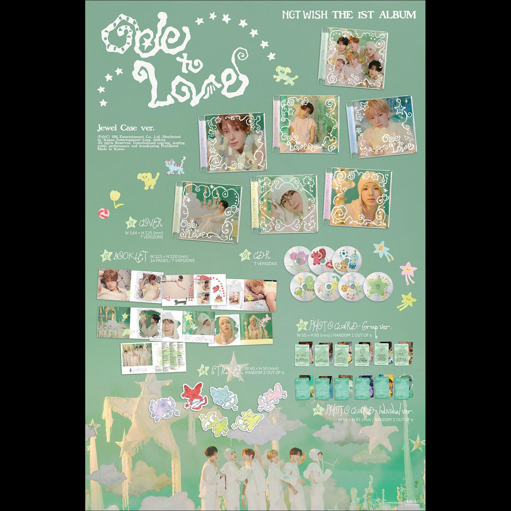 (Jewel Ver.) NCT WISH [Ode to Love] 1st Album + free gift
