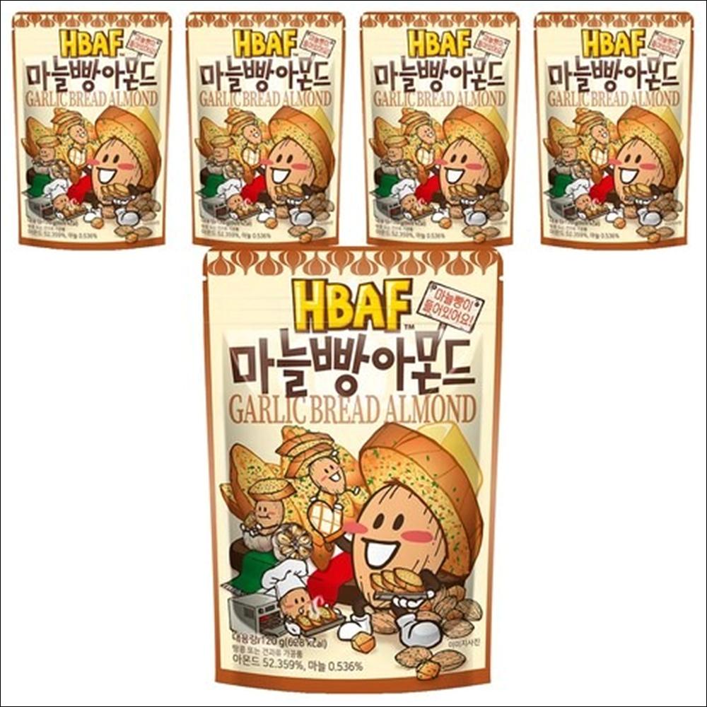 HBAF Garlic Baguette Almond (Savory & Sweet Roasted Almonds) 120g