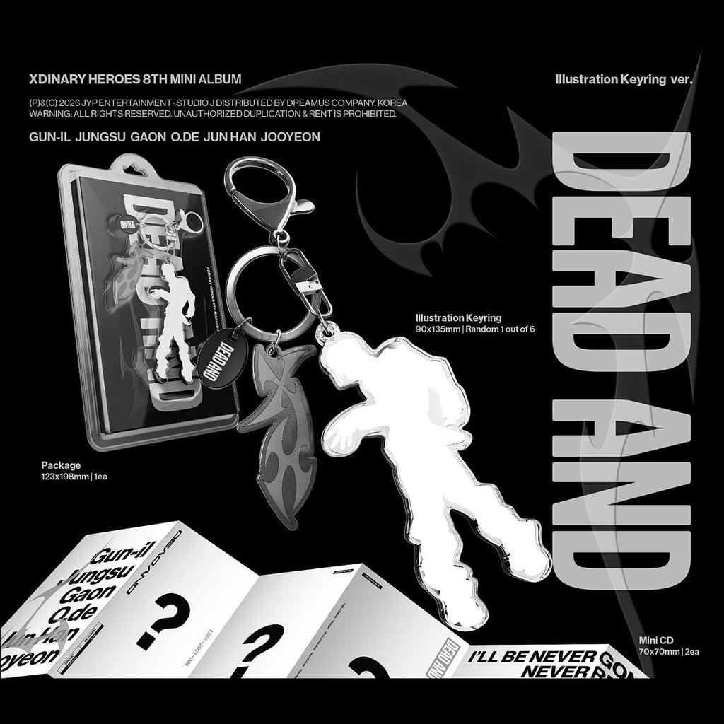 Xdinary Heroes DEAD AND (Keyring ver.) / 8th Mini Album + Free Gift