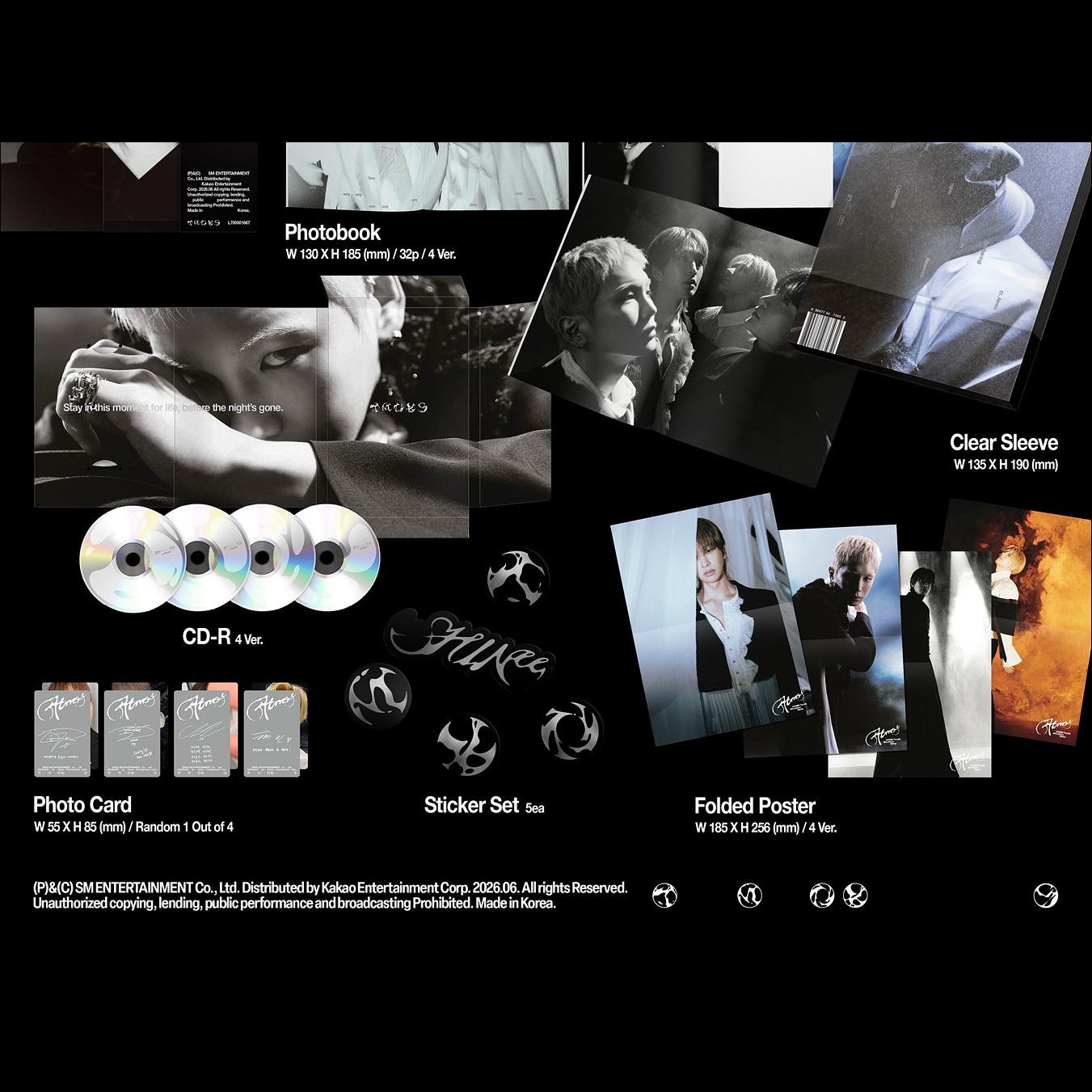 SHINee [Atmos] 6th Mini Album Ceremony Ver. (ONEW / KEY / MINHO / TAEMIN) + Free Gift