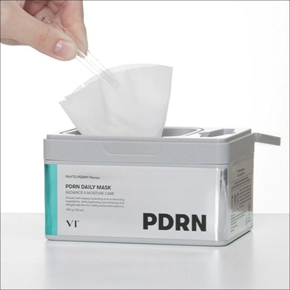 [VT Cosmetics] PDRN Daily Mask (30 Sheets) - Panax PDRN Radiance & Moisture Care, Hydrating & Softening Face Mask for Vibrant Skin, K-Beauty