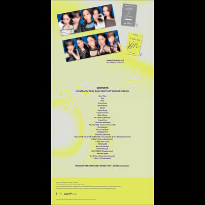 [SITE POB] LE SSERAFIM TOUR 'EASY CRAZY HOT' ENCORE IN SEOUL DC (Digital Code Ver.) + Free Gift