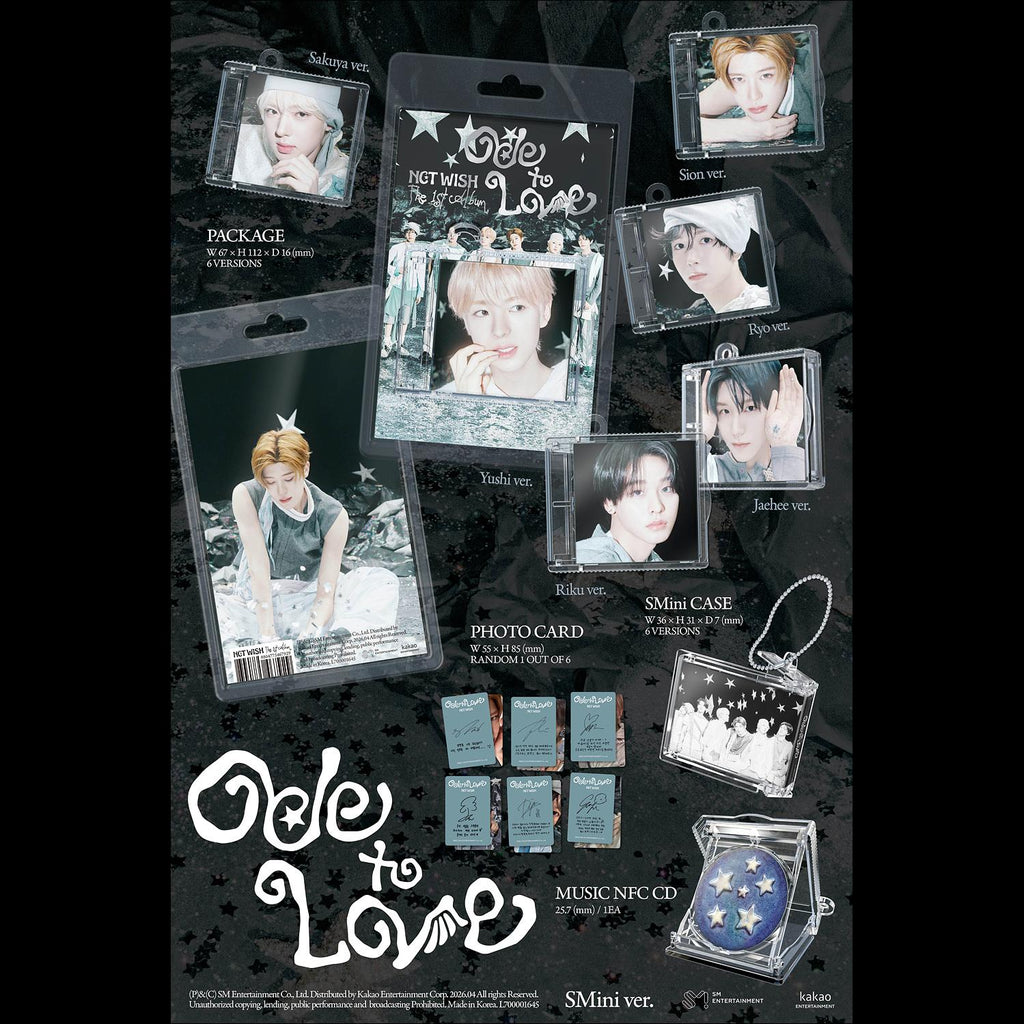 (Smini Ver.) NCT WISH [Ode to Love] 1st Album + free gift